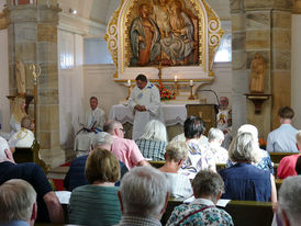 100 Jahrfeier Weingartenkapelle in Naumburg mit Bischof Dr. Michael Gerber (Foto. Karl-Franz Thiede)